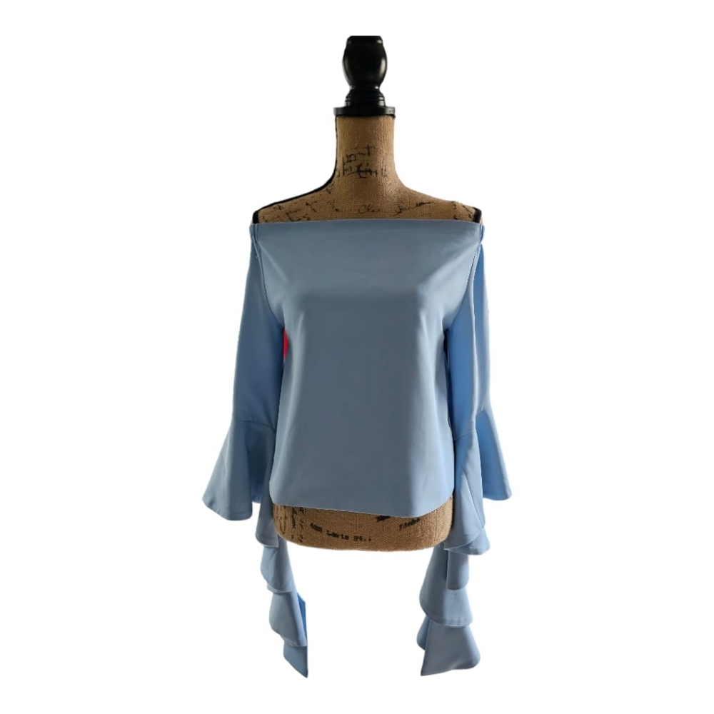 Off Shoulder Light Blue Gracia Blouse